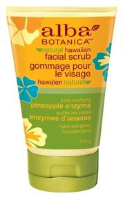 img 3 attached to 🍍 Alba Botanica Pineapple Enzyme Facial Scrub - 4 oz: Gentle Exfoliation for Bright & Smooth Skin