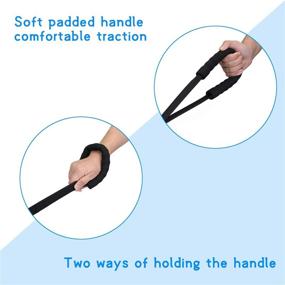img 3 attached to Pettom Dog Obedience Recall Training Agility Lead with Soft Padded Handle – Heavy Duty Tracking Line for Play, Camping, Beach, Backyard – (Medium 20Ft Foam Handle, Black)