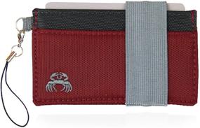 img 4 attached to Crabby Wallet Minimalist Pocket Polyester Men's Accessories in Wallets, Card Cases & Money Organizers