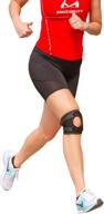 🏀 optimized braceability patella tracking knee brace - support sleeve stabilizer for post kneecap dislocation, tendonitis, patellofemoral pain, meniscus injuries - ideal for short running, exercise, and basketball (large) logo