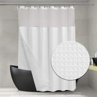 waffle weave shower curtain fabric logo