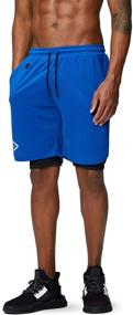 img 2 attached to Running Shorts Workout Quick Pocket Sports & Fitness for Team Sports