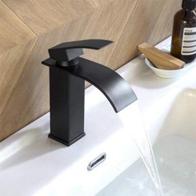 img 1 attached to 💦 BESy Waterfall Bathroom Faucet Lavatory - Elegant and Efficient Fixture for a Luxurious Experience