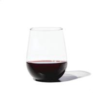 🍷 tossware reserve 16oz stemless wine glasses - set of 4, premium quality, dishwasher safe & heat resistant unbreakable plastic drinking glasses, 4 count (pack of 1) логотип