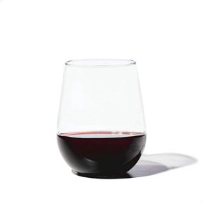 img 4 attached to 🍷 ToSSWARE Reserve 16oz Stemless Wine Glasses - Set of 4, Premium Quality, Dishwasher Safe & Heat Resistant Unbreakable Plastic Drinking Glasses, 4 Count (Pack of 1)