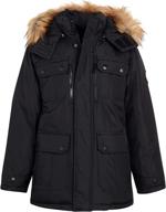 dkny boys winter coat resistant boys' clothing ~ jackets & coats logo