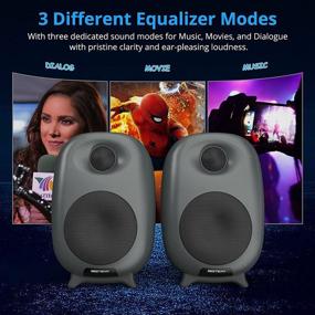 img 1 attached to 🔊 Optimized BESTISAN Bluetooth Bookshelf Speakers for Home Audio with Equalizer