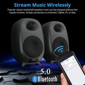 img 2 attached to 🔊 Optimized BESTISAN Bluetooth Bookshelf Speakers for Home Audio with Equalizer