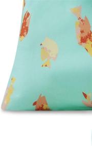 img 1 attached to 🐠 Nautica Tropical Fish Cotton-Rich Full Size Kids Sheet Set - Orange Fish Design on Aqua Ground