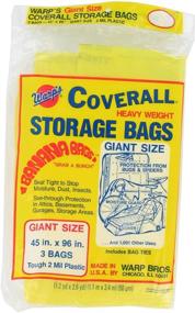 img 1 attached to 👜 Warp Brothers CB-45 Storage Bag, 45x96 inches, Yellow, Set of 3