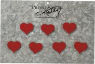 ❤️ hearts primitives by kathy memo holder set - 1 inch, card: 6 x 4 inches, red логотип