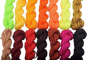 img 2 attached to 504 Yards Chinese Braided Nylon Cord/String - 28 Colors - 1.5mm - Ideal for Beading, Macramé, Kumihimo, Jewelry Making, Sewing - KONMAY Mixed