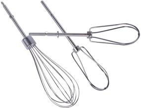 img 4 attached to W10490648 &amp; KHMPW Stainless Steel Pro Whisk Turbo Beaters by Wadoy - Ideal 🔧 for Hand Mixer, Perfect for Cream, Mousse, Meringue, Shakes, Eggs - Replaces AP5644233, PS4082859, KHM2B, KHM512BM