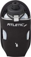 🏃 fitletic running bottle holder 8 oz black single: ultimate triathlon, trail, and ironman accessory for hydration on the go logo