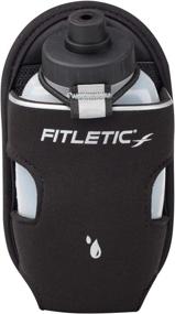 img 4 attached to 🏃 Fitletic Running Bottle Holder 8 Oz Black Single: Ultimate Triathlon, Trail, and Ironman Accessory for Hydration on the Go