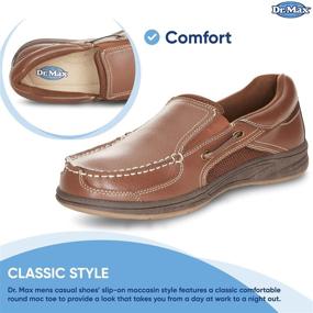 img 2 attached to Dr Max Loafers Casual Shoes Men's Shoes for Loafers & Slip-Ons