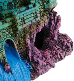 img 2 attached to 🏰 Enhance Your Fish Tank with PIVBY Castles Aquarium Ornament: Resin Mythical Magic Castles Decorations, Aquatic Caves Hide Hut