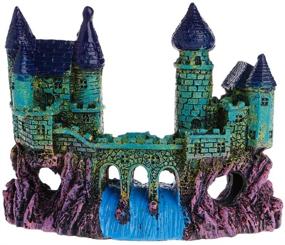 img 4 attached to 🏰 Enhance Your Fish Tank with PIVBY Castles Aquarium Ornament: Resin Mythical Magic Castles Decorations, Aquatic Caves Hide Hut