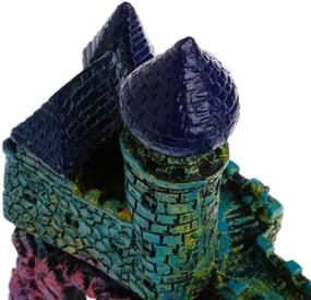 img 1 attached to 🏰 Enhance Your Fish Tank with PIVBY Castles Aquarium Ornament: Resin Mythical Magic Castles Decorations, Aquatic Caves Hide Hut