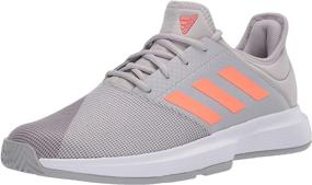 img 4 attached to 👟 Adidas Women's Gamecourt Athletic Shoes - White Silver