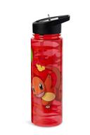 🔥 charmander pokemon 16oz bpa-free water bottle - fun character reusable drinking bottles with flip top cap/lid - ideal for travel, sports & play - home, office & school use logo