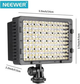 img 2 attached to Neewer 3-Pack 160 LED CN-160 Регулируемая яркость светодиодная видеокамера/камкордерная видеолампа с ультра высокой мощностью.