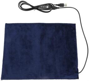 img 4 attached to 🔥 Akozon USB Heating Pad - Electric Cloth Heater with Adjustable Temperature and Timer for Clothes, Seat, and Pet Warmer - Washable & Foldable - 5V 2A - 45℃ - 9.5x11.8in - 3 Mode