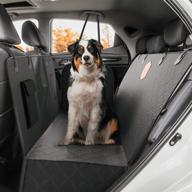 🐶 goodestboi dog car backseat cover - waterproof and non-slip hammock for cars, trucks, and suvs: easy to clean, 54"w x 58"h, with mesh logo