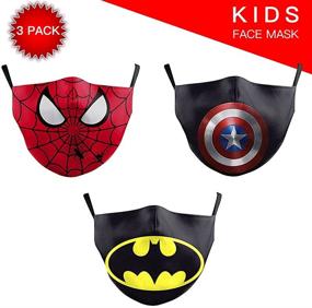 img 3 attached to Superheroes Kid Face Covering Reusable