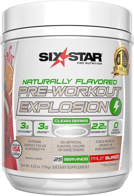 Six Star Naturally Pre Workout Explosion Reviews & Ratings Revain