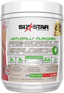 💪 power up your workouts with six star preworkout explosion, a naturally flavored powder for men & women – energize, focus, and intensify your training with creatine monohydrate & beta alanine – fruit burst flavor (25 servings) logo