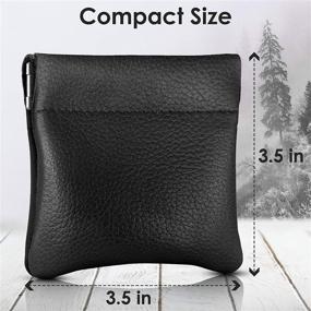img 1 attached to 👜 Оптимизированный кошелек из кожи для сдачи сжимания
