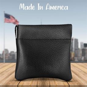 img 2 attached to 👜 Оптимизированный кошелек из кожи для сдачи сжимания