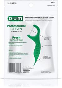 img 2 attached to Профессиональные зубные нити GUM, омолаживающая мята, 90 штук (упаковка из 3)