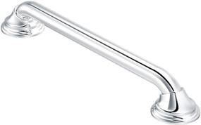 img 4 attached to 🛁 Moen LR8716D3CH Home Care 16-Inch Designer Bathroom Grab Bar with Concealed Screws, Chrome Finish for Enhanced Safety