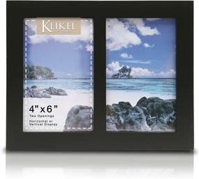 img 2 attached to 🖼️ Klikel Photo Collage Frame - Black Wooden Wall Frame - 2 Openings – 4x6 Pictures - Decorative Family Picture Frame - Best Deal Online