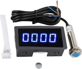 img 4 attached to Digital Red/Blue LED Tachometer RPM Speed Meter with Hall 🔴 Proximity Switch Sensor NPN for LED Panels and Modules - EEEkit