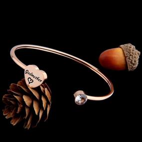 img 1 attached to 👭 PLITI Godmother Goddaughter Bracelet: Perfect Baptism & Mother's Day Gift for Religious Jewelry Enthusiasts