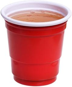 img 3 attached to 🥃 Tashibox Disposable Mini Red Shot Glasses - 2 Ounce - 200 Count Mini Party Cups