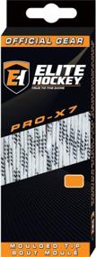 img 2 attached to 🏒 Optimized Elite Hockey PRO-X7 Wide Molded Tip Cotton Skate Laces (Color and Size Options)