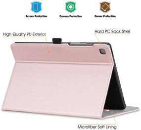 img 2 attached to 📱 Fintie Case for Samsung Galaxy Tab S5e 10.5 2019 - Multi-Angle Stand Cover with Pocket - Rose Gold