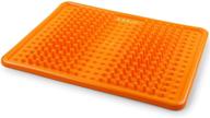 acupressure foot pain relief mat - plantar fasciitis, heel & arch pain relief - standing desk foot massager - fsa & hsa eligible logo