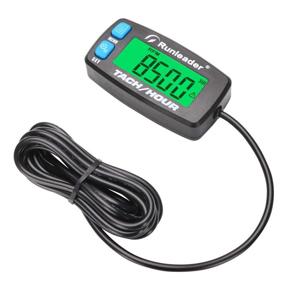 img 2 attached to 🔵 High-Performance Backlight Digital Tach: Maintenance Hour Meter LCD Self Powered Tachometer for 2 or 4 Stroke Gas Engines in RC Toys, PWC, ATV, Motorcycle, Marine, Chainsaw, Tractor, Lawnmower (Blue)