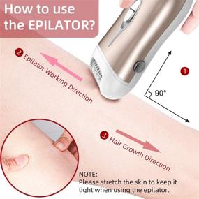 img 1 attached to 🪒 2-in-1 Rechargeable Hair Removal Epilator and Electric Lady Shaver for Women - Body Hair Remover for Bikini, Legs, Arms, Underarms, and Chin
