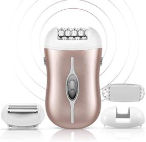 img 4 attached to 🪒 2-in-1 Rechargeable Hair Removal Epilator and Electric Lady Shaver for Women - Body Hair Remover for Bikini, Legs, Arms, Underarms, and Chin