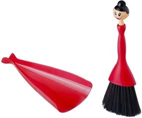 img 4 attached to 🧹 Carla Vigar Crumb Collector, 10-3/4-Inches, Red/Black