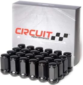 img 4 attached to 🔩 Circuit Performance 14x2.0 Black Closed End Bulge Acorn Lug Nuts Cone Seat Forged Steel (24 Pcs)