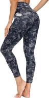 🩳 women's high waisted yoga pants with pockets - tummy control workout leggings логотип