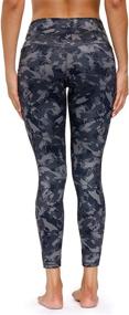 img 2 attached to 🩳 Women's High Waisted Yoga Pants with Pockets - Tummy Control Workout Leggings