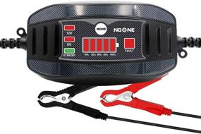 img 4 attached to 🔋 NoOne 2A Fully-Automatic Smart Battery Charger: Ideal for Car, ATVs, Golf Carts, Motorcycles, Mowers, RVs, and SUVs